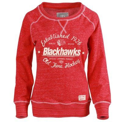 Women’s Chicago Blackhawks Crystal Crewneck Sweatshirt - Pro Jersey Sports
