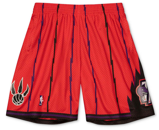 Men's Toronto Raptors 1998 Mitchell & Ness Red Hardwood Classic Reload Swingman Shorts - Pro Jersey Sports