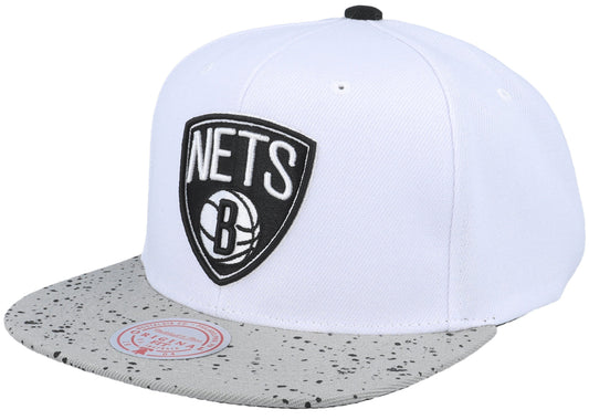 Men's Brooklyn Nets NBA Cement Top Mitchell & Ness Snapback Hat - Pro Jersey Sports