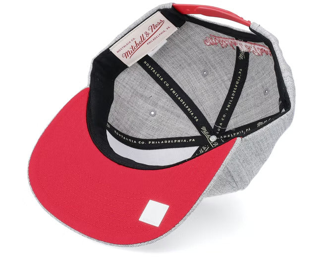 Atlanta Hawks Team Heathered Gray 2.0 Mitchell & Ness Snapback Hat - Pro Jersey Sports