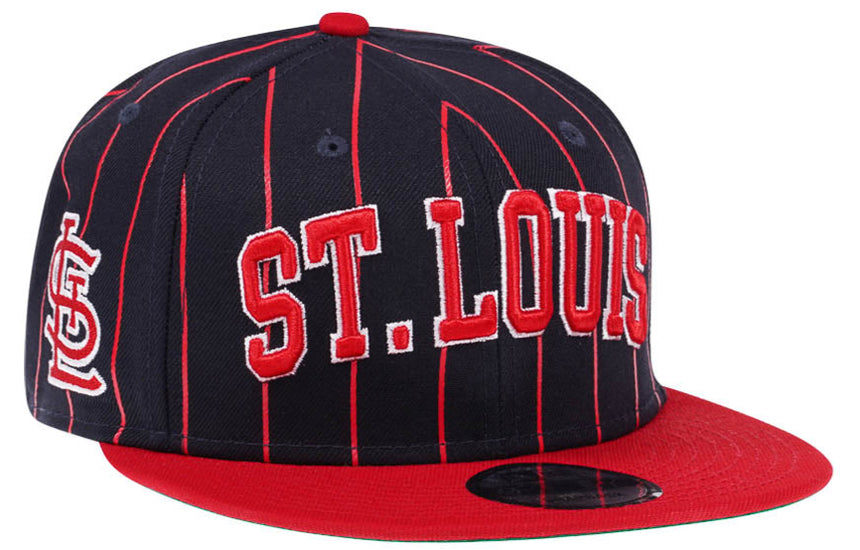 St. Louis Cardinals Navy/Red City Arch New Era 9FIFTY Snapback Hat - Pro Jersey Sports