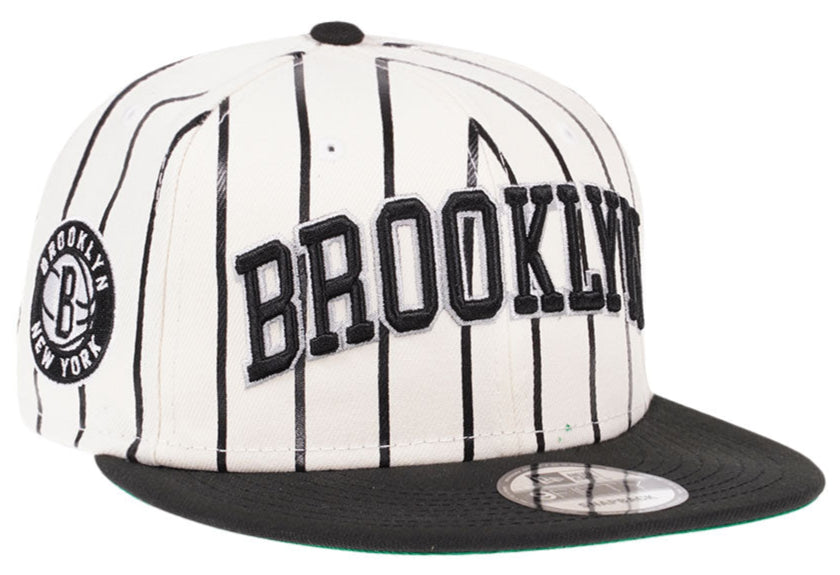 Brooklyn Nets NBA White/Black City Arch New Era 9FIFTY Snapback Hat - Pro Jersey Sports