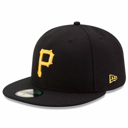 Men's Pittsburgh Pirates New Era Black Game Authentic Collection On-Field 59FIFTY Fitted Hat - Pro Jersey Sports