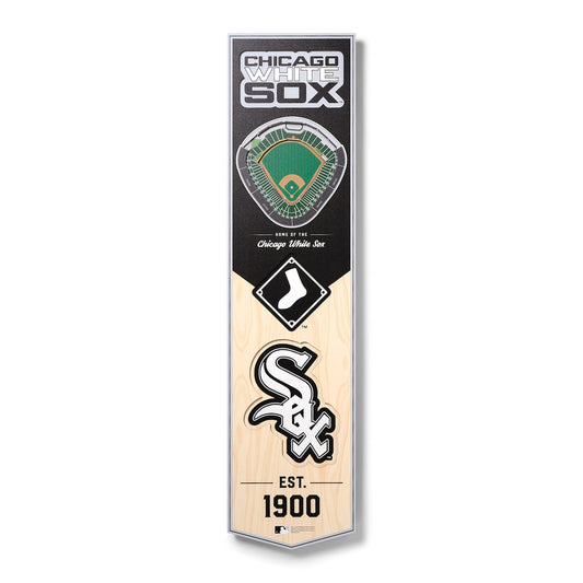 Chicago White Sox 8'' x 32'' 3D StadiumView Banner - Pro Jersey Sports