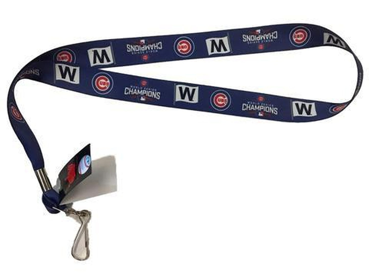 Chicago Cubs 2016 World Series Champions “W” Lanyard By Aminco - Pro Jersey Sports