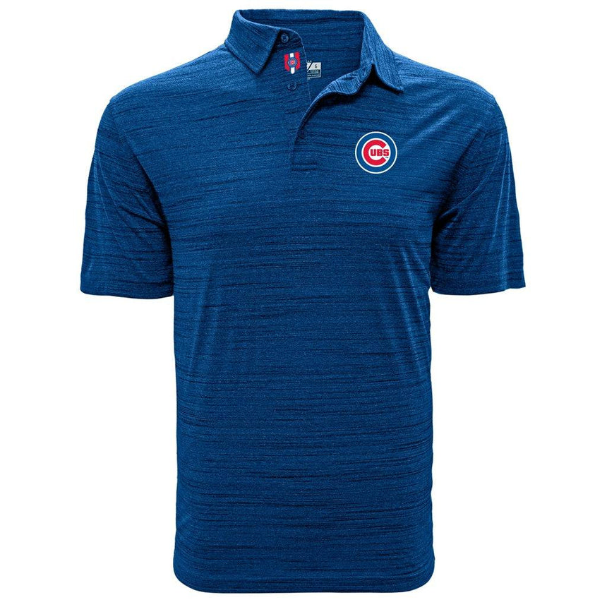 Men's Chicago Cubs Sway Heather Royal Level Wear Polo - Pro Jersey Sports