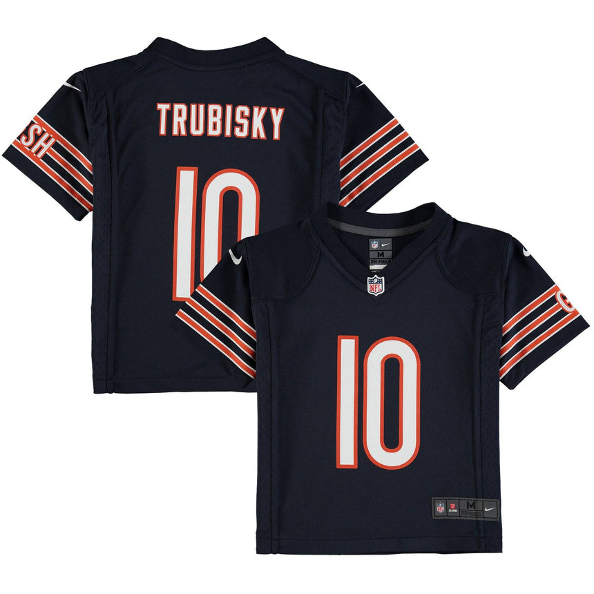 Chicago Bears Mitchell Trubisky Child Nike Navy Game Jersey - Pro Jersey Sports