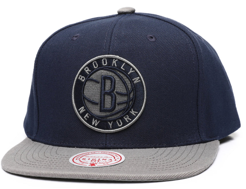 Men's Brooklyn Nets NBA Navy Spirit Mitchell & Ness Snapback - Pro Jersey Sports