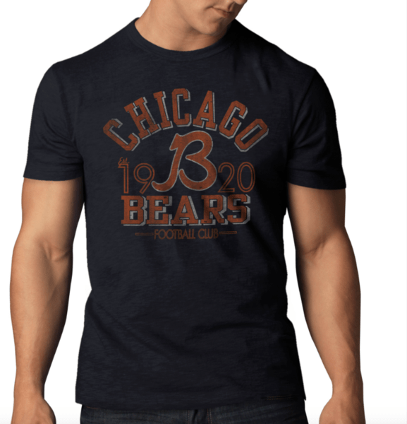 Men’s Chicago Bears “B” Logo Scrum Tee By ’47 Brand - Pro Jersey Sports