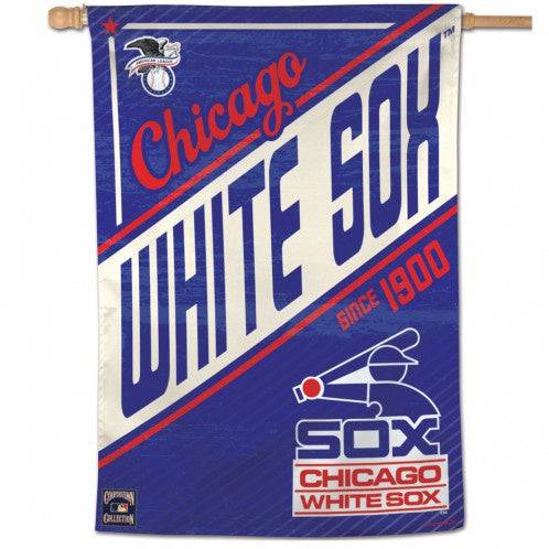 Chicago White Sox Cooperstown Collection 28X40 Vertical Flag By Wincraft - Pro Jersey Sports
