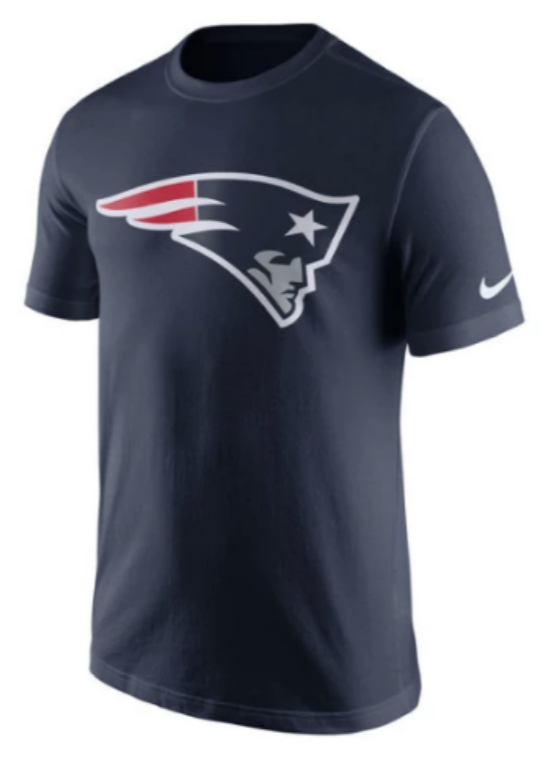 Youth New England Patriots Navy Essential Logo Tee By Nike - Pro Jersey Sports