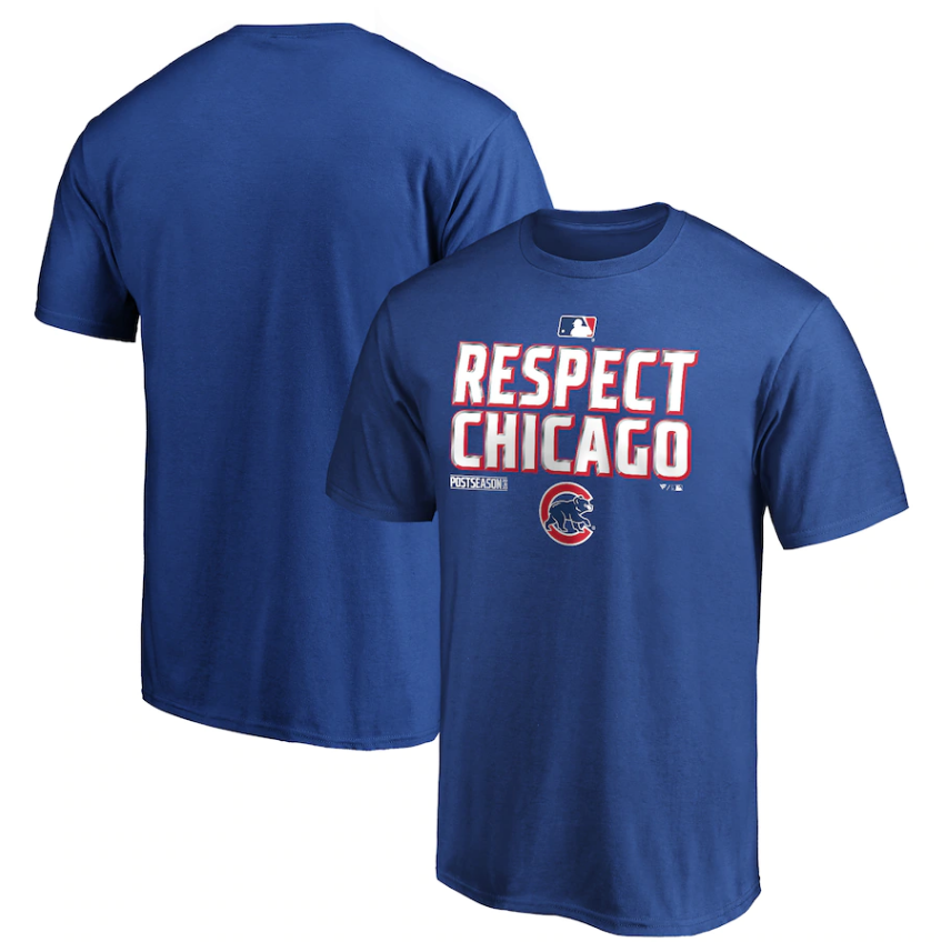 Men's Chicago Cubs Fanatics Branded Royal 2020 Postseason Locker Room T-Shirt - Pro Jersey Sports
