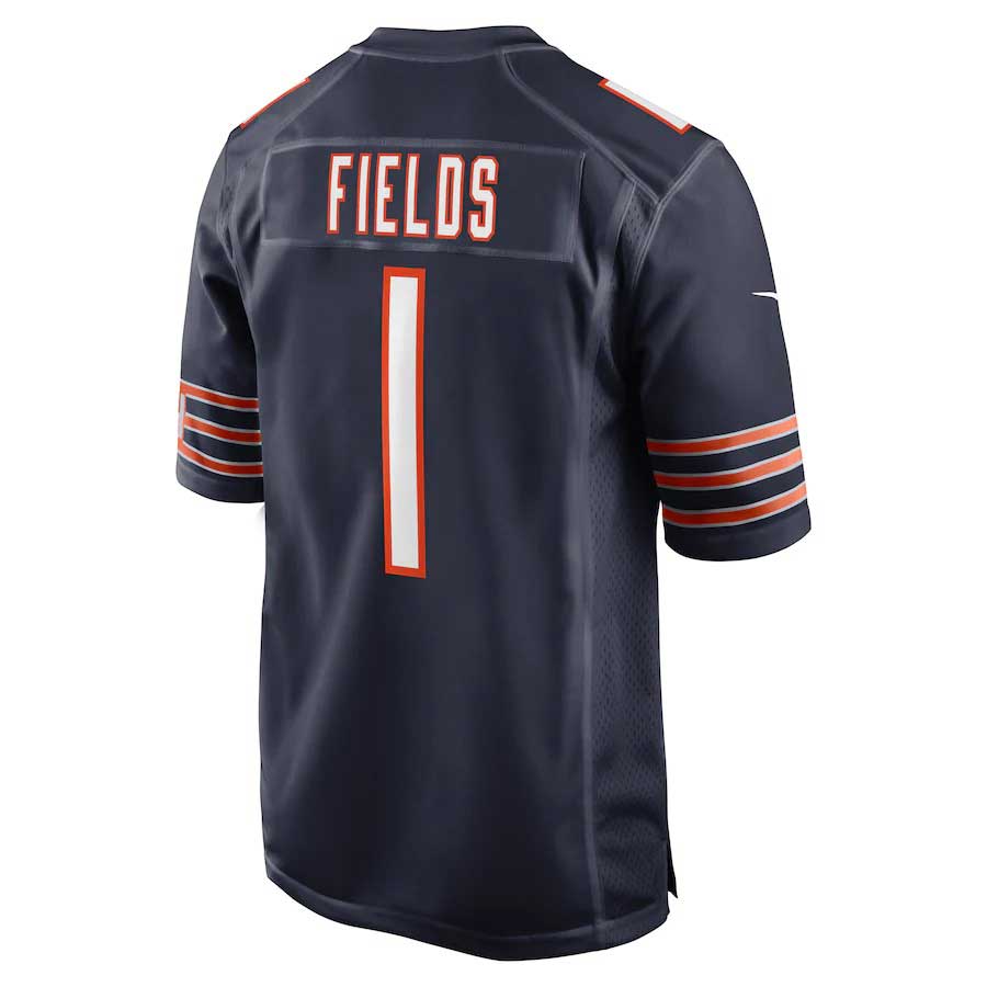 Justin Fields Chicago Bears Youth Navy Blue Nike Game Replica Jersey