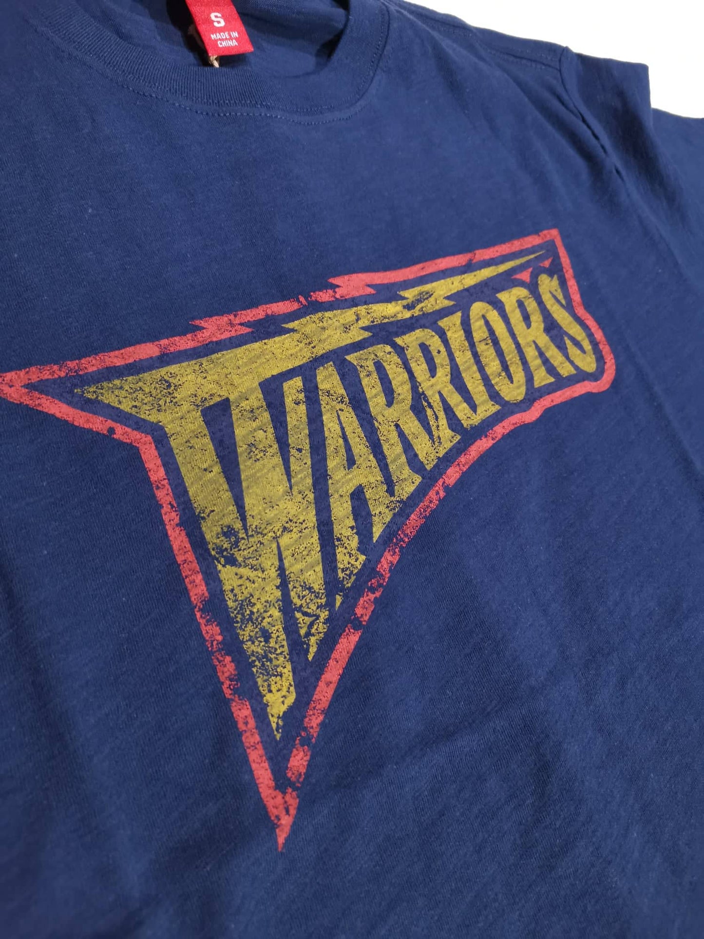 Men's Golden State Warriors NBA Legendary Slub Navy Tee By Mitchell And Ness - Pro Jersey Sports