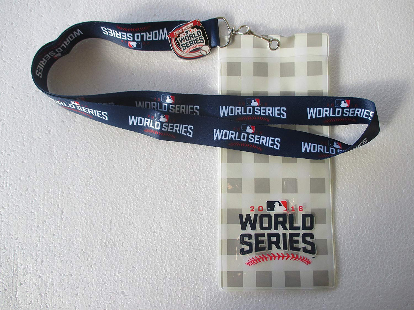 Chicago Cubs 2016 World Series Ticket lanyard with I was there pin - Pro Jersey Sports