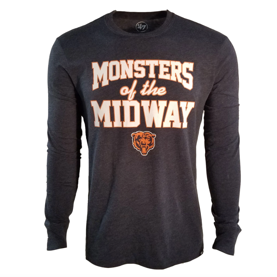 Men's Chicago Bears Fall Navy "Monsters of the Midway" Regional Club Long Sleeve Tee - Pro Jersey Sports