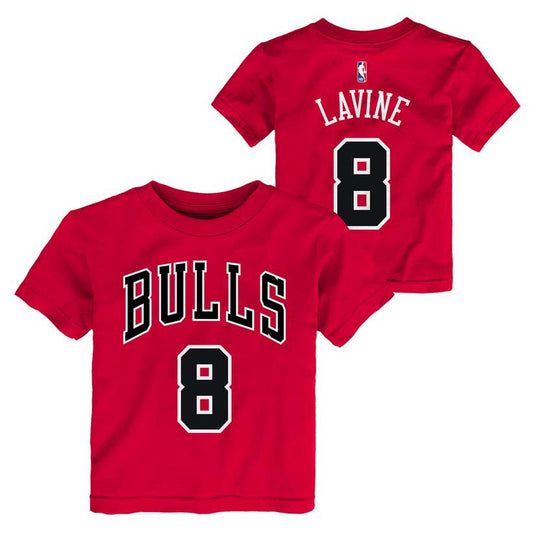 Toddler Zach Lavine Chicago Bulls Name And Number Tee By Outerstuff - Pro Jersey Sports