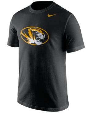 Nike Mens Missouri Tigers Cotton Logo T Shirt Black - Pro Jersey Sports