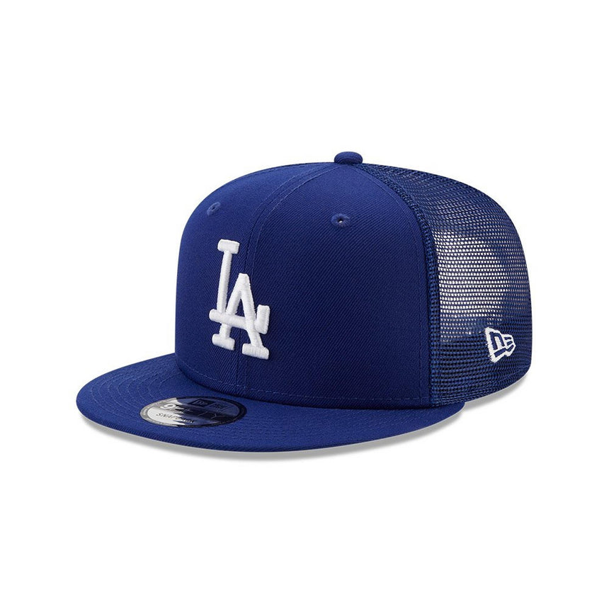 Los Angeles Dodgers New Era Blue 9FIFTY Mesh Trucker Snapback Hat - Pro Jersey Sports