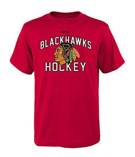 Reebok Chicago Blackhawks Red Team Logo Ultimate Tee - Pro Jersey Sports