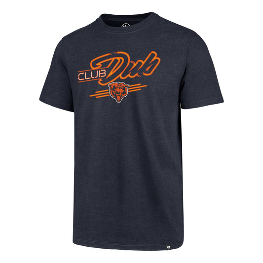 Men's Chicago Bears NFL "Club Dub" Navy Regional Club Tee By ’47 Brand - Pro Jersey Sports