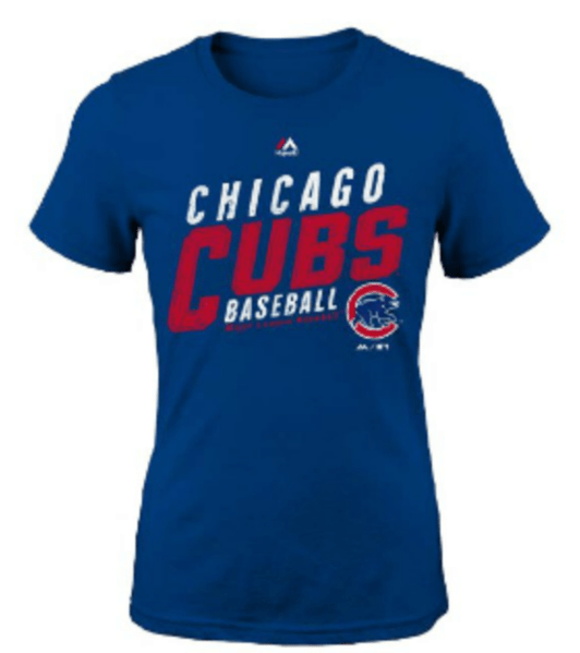Youth Chicago Cubs Majestic Royal Girls S/S Bubblegum T-Shirt - Pro Jersey Sports