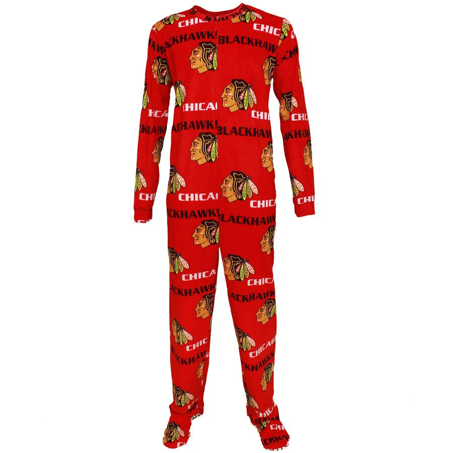 Women's Chicago Blackhawks Facade Union Pajama Suit - Pro Jersey Sports