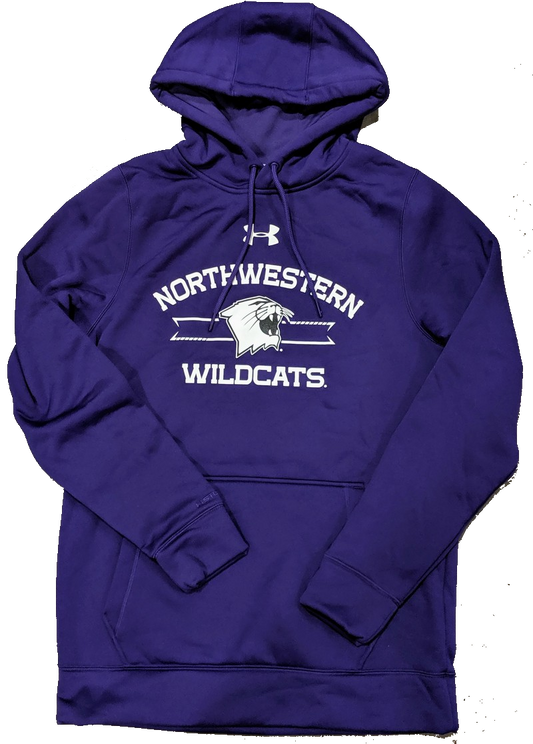 Men's Northwestern Wildcats Under Armour Armourfleece Storm Purple Hoodie