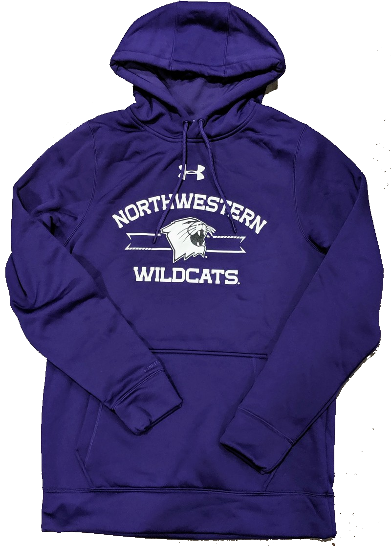 Men's Northwestern Wildcats Under Armour Armourfleece Storm Purple Hoodie - Pro Jersey Sports