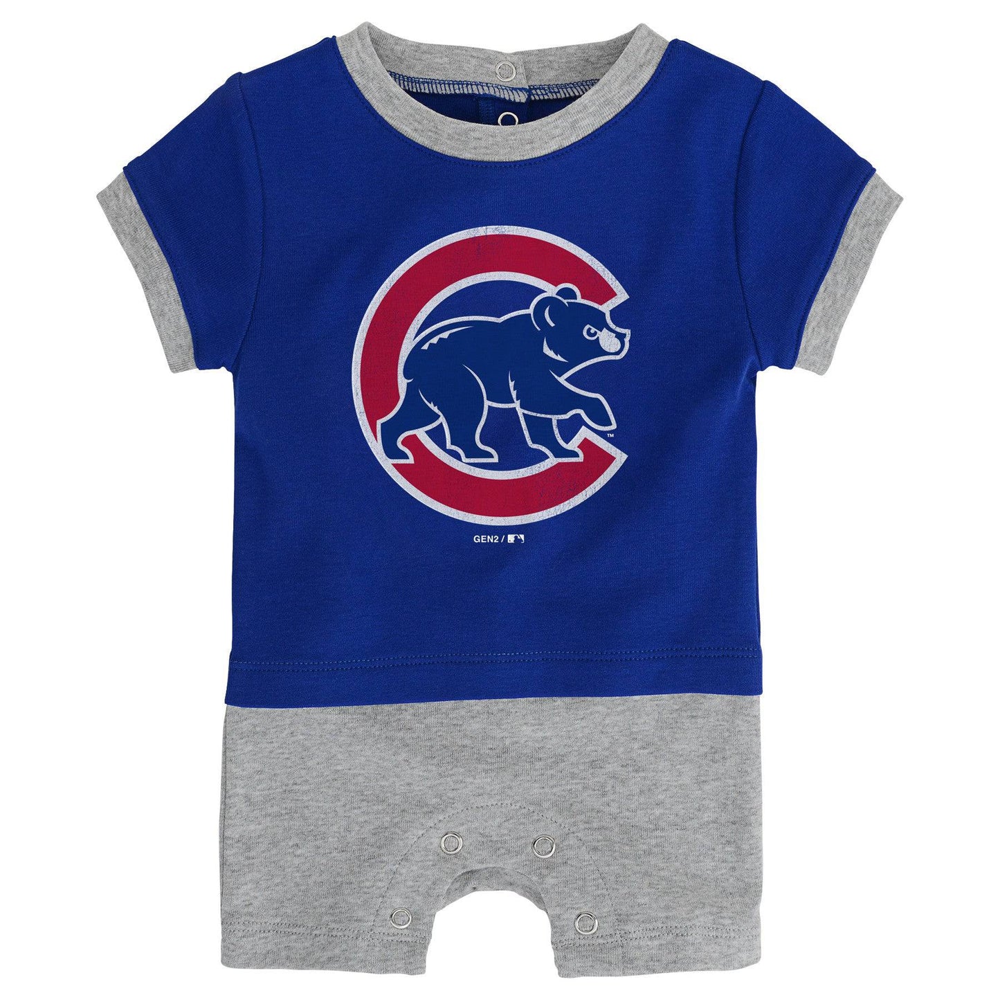 Infant Chicago Cubs Royal/ Gray Base Runner Romper - Pro Jersey Sports