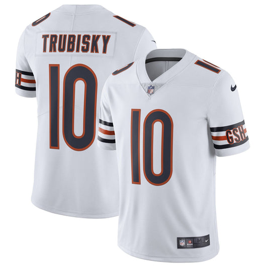 Men's Chicago Bears Mitchell Trubisky Nike White Vapor Untouchable Limited Jersey - Pro Jersey Sports