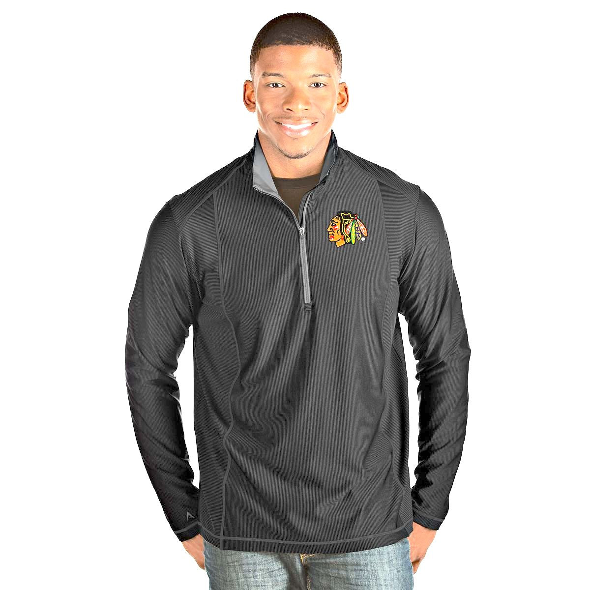 Men's Chicago Blackhawks Tempo 1/4 Zip By Antigua - Pro Jersey Sports