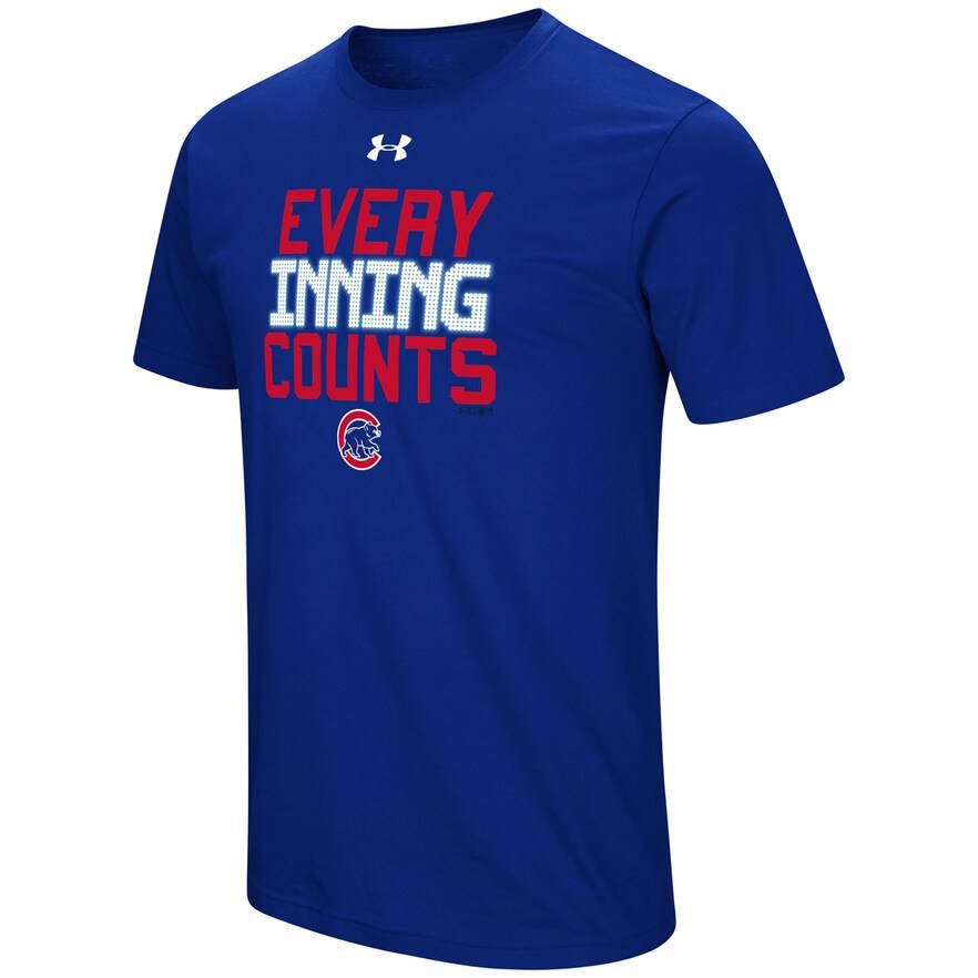 Men's Chicago Cubs Under Armour Heathered Royal Every Inning Counts T-Shirt - Pro Jersey Sports