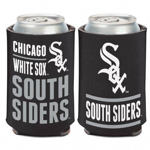 Chicago White Sox Slogan 2 Sided Pinstripe 12 oz. Can Cooler By Wincraft - Pro Jersey Sports