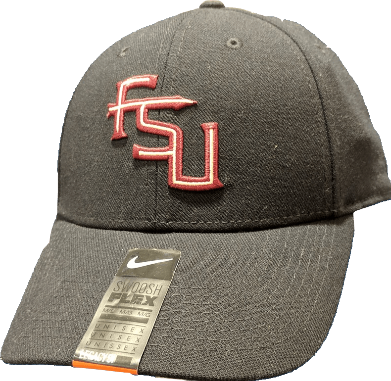 Nike Florida State Seminoles Black Swoosh Flex Performance Hat - Pro Jersey Sports