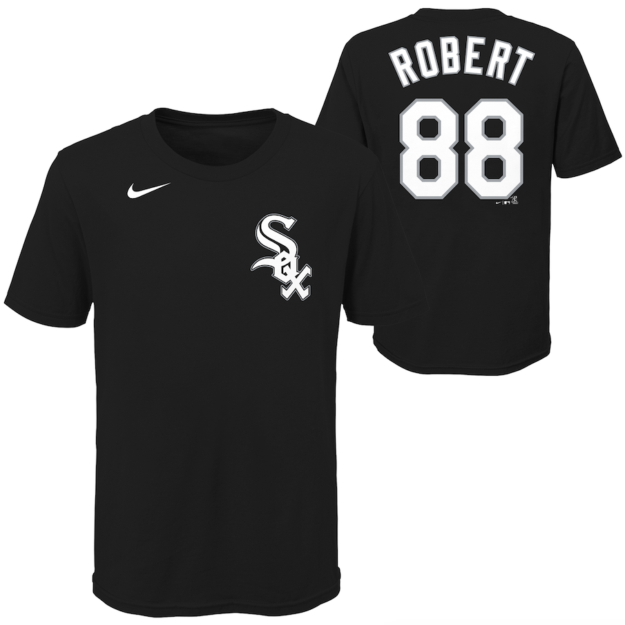 Youth Luis Robert Chicago White Sox Nike Black Name & Number T-Shirt - Pro Jersey Sports