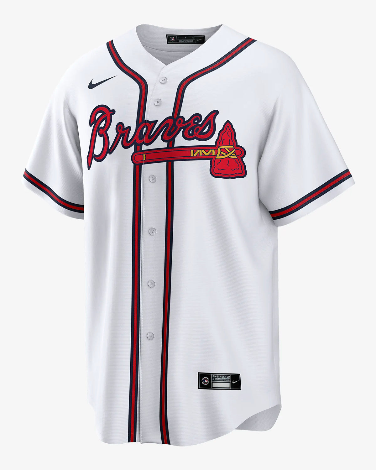 Men's Atlanta Braves Nike Home White Blank Replica Team Jersey - Pro Jersey Sports