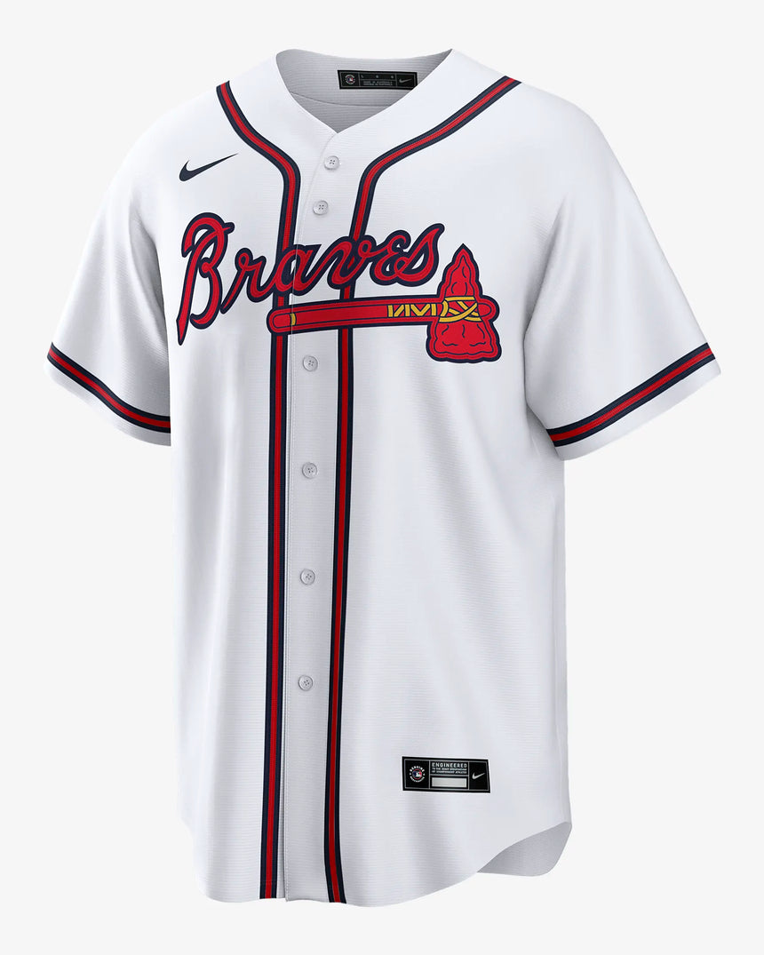 Men's Atlanta Braves Nike Home White Blank Replica Team Jersey - Pro Jersey Sports