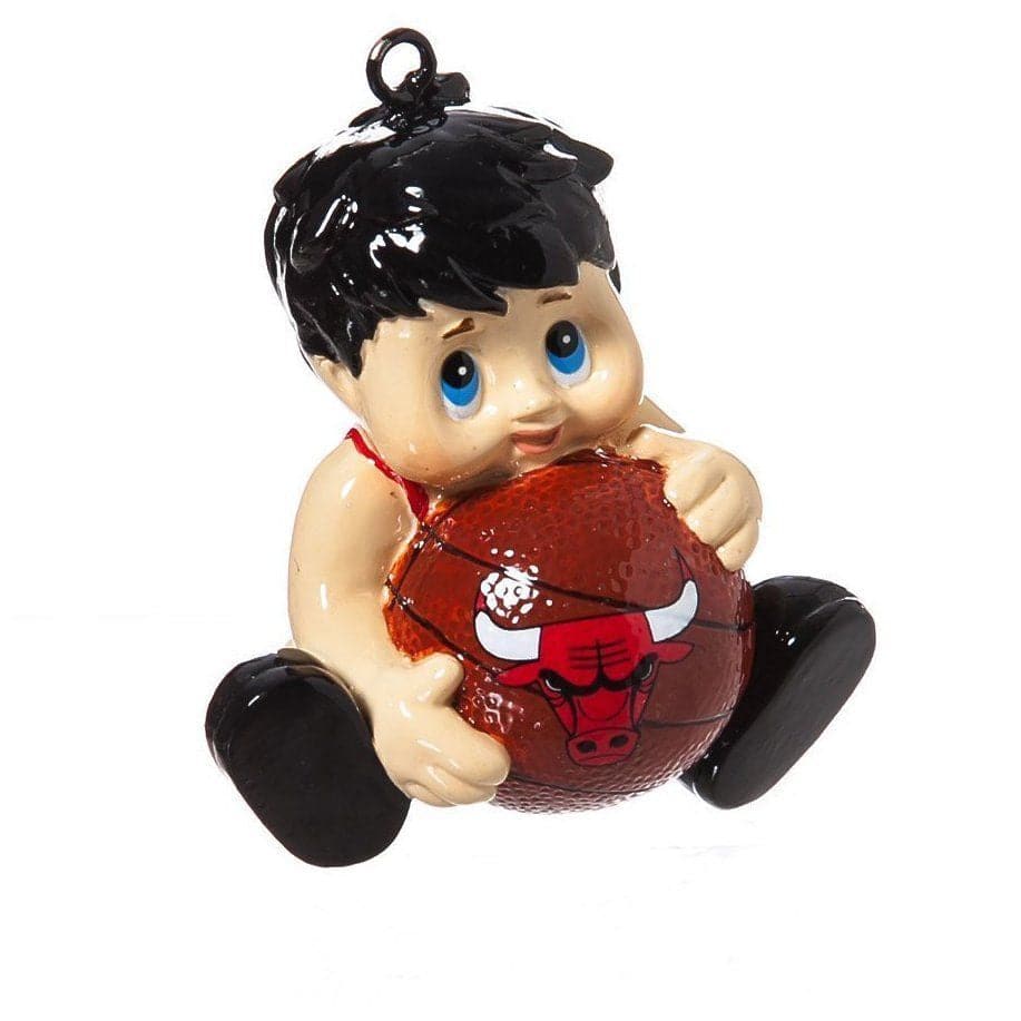 Chicago Bulls Official NBA Lil Fan Team Christmas Ornament by Evergreen - Pro Jersey Sports