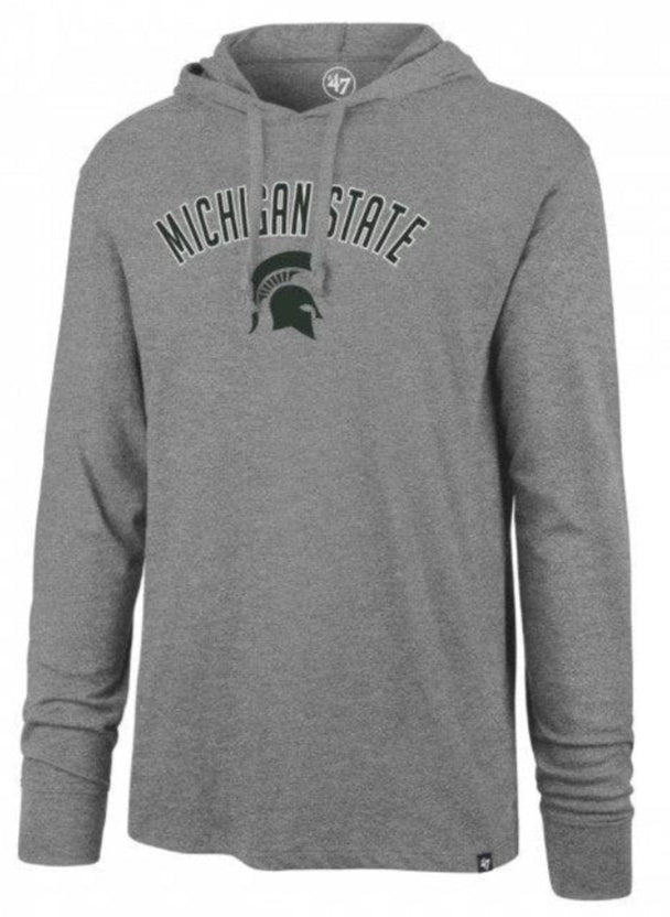 Mens Michigan State Spartans '47 NCAA Focus Club Hood Long Sleeve T-Shirt - Pro Jersey Sports