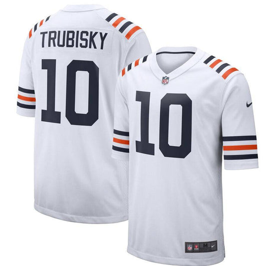 Men's Chicago Bears Mitchell Trubisky Nike White Alternate Classic Game Jersey - Pro Jersey Sports