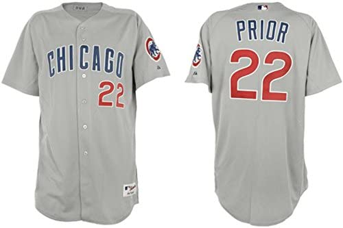 Men's Mark Prior Chicago Cubs Road Gray Majestic Authentic Jersey - Pro Jersey Sports
