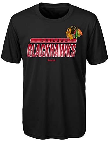 Youth Chicago Blackhawks Glossed Over Tee By Reebok - Pro Jersey Sports
