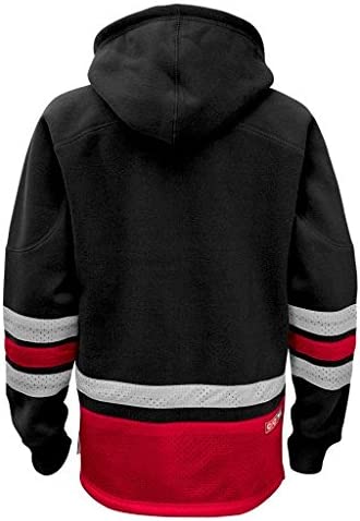 Chicago Blackhawks Youth NHL Retro Skate Black Pullover Hood - Pro Jersey Sports