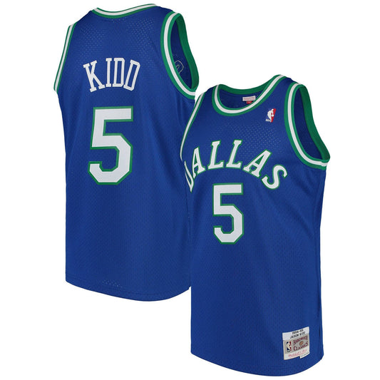 Men's Dallas Mavericks Jason Kidd Mitchell & Ness Blue Swingman Jersey - Pro Jersey Sports