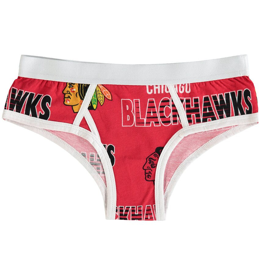 Concepts Sport Chicago Blackhawks Women's Red Fusion Boyshort Panties - Pro Jersey Sports