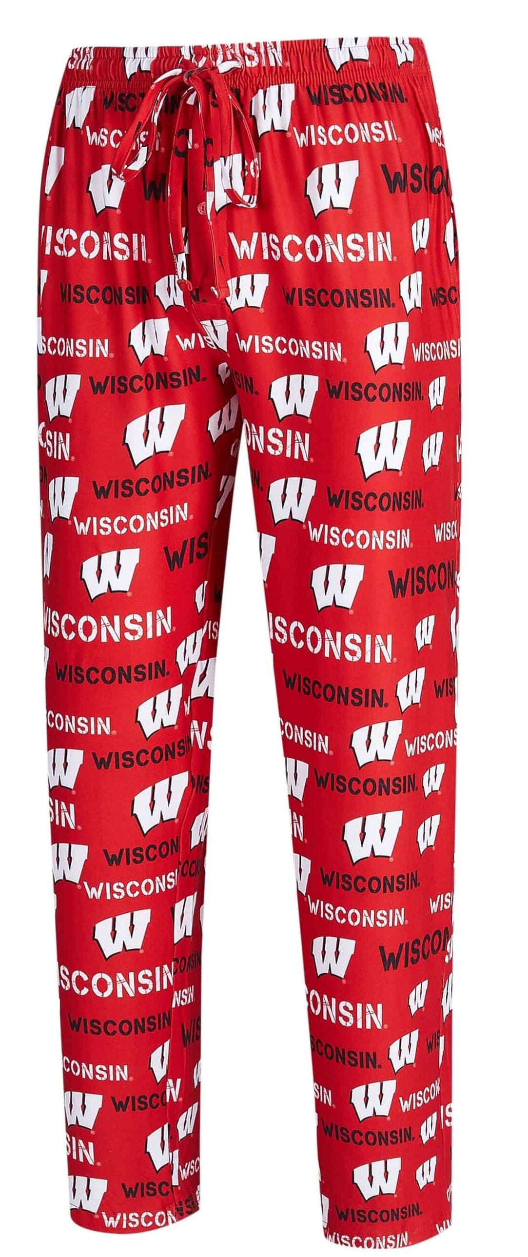 Mens Wisconsin Badgers Midfield Synthetic Pajama Pants - Pro Jersey Sports