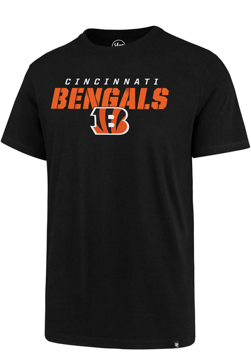 Men's Cincinnati Bengals Black Traction Tee By ’47 Brand - Pro Jersey Sports