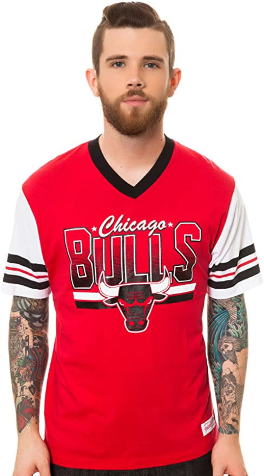 Mitchell & Ness Men's Chicago Bulls Offensive Rebound Vintage Tee - Pro Jersey Sports