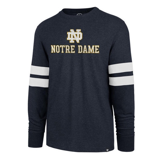 Men's Notre Dame Fighting Irish Club Scramble Long Sleeve Tee By ’47 Brand